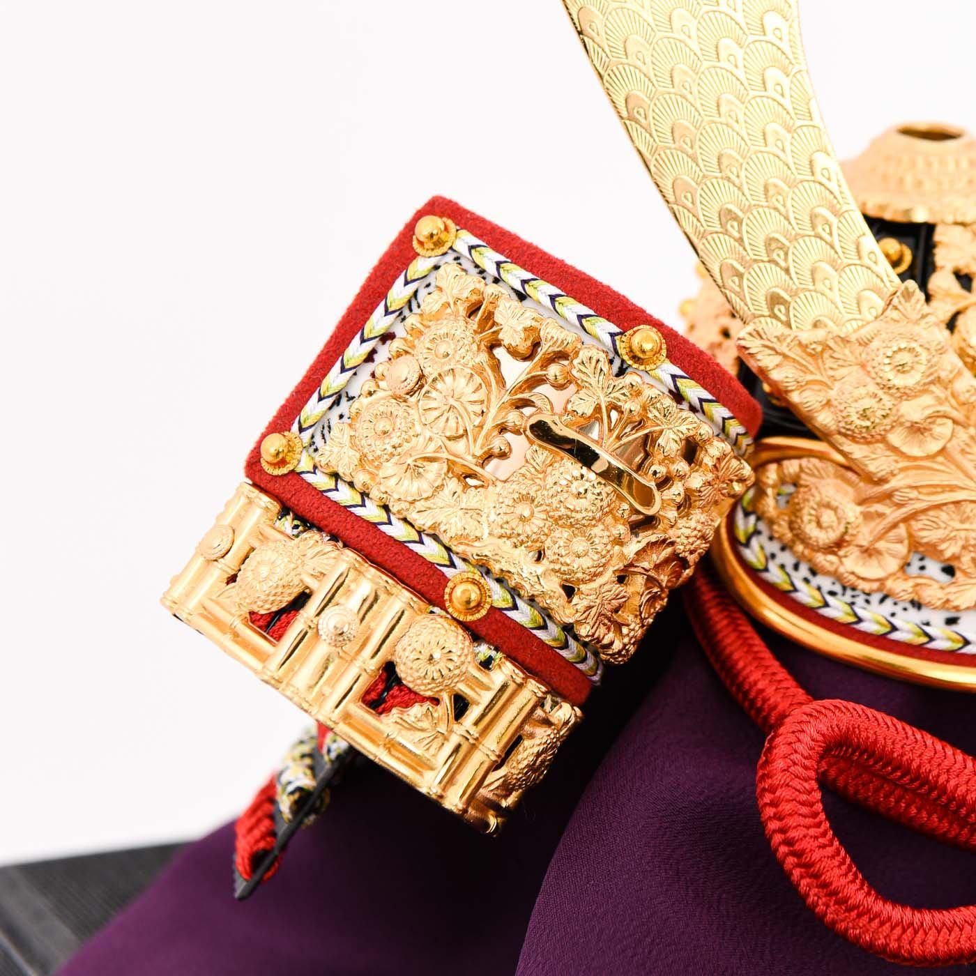 五月人形 兜飾り 1/5 菊一文字兜 大越忠保作