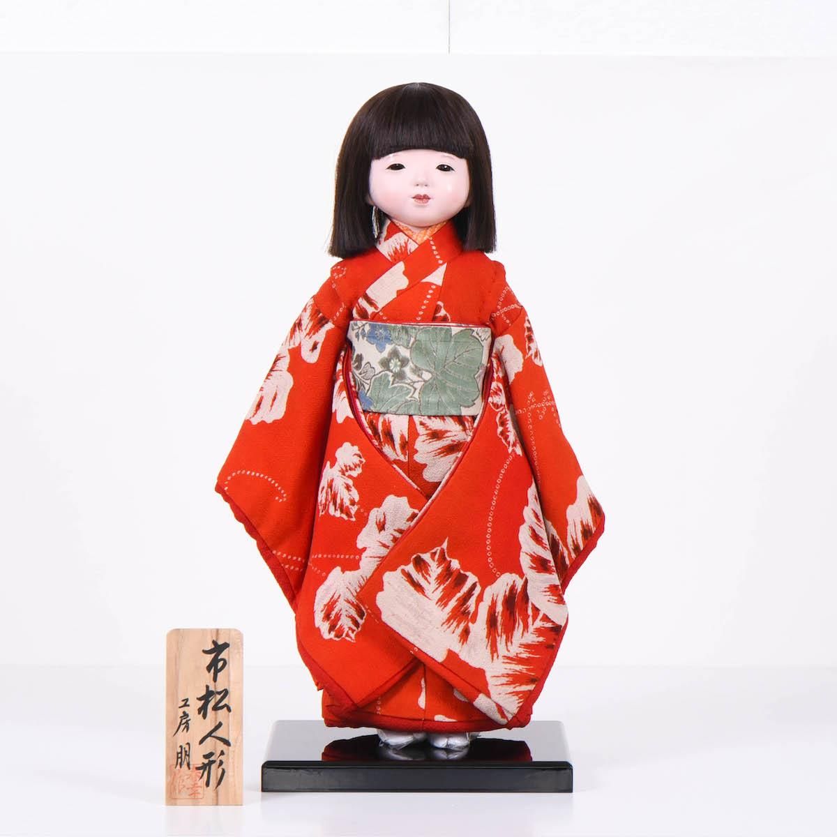 桐塑胡粉仕上げ本練頭のひな人形