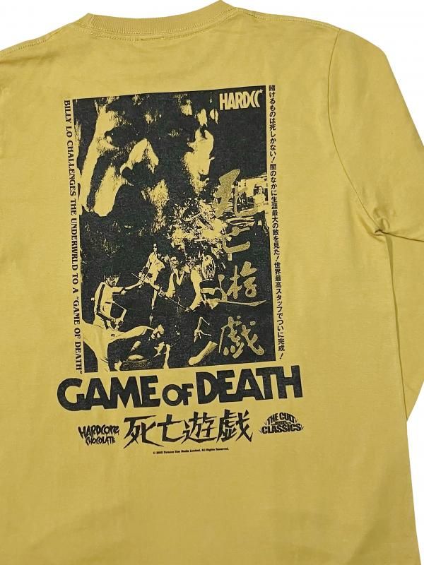 死亡遊戯/GAME OF DEATH ロングスリーブ（五重の塔・ヘイジーイエロー