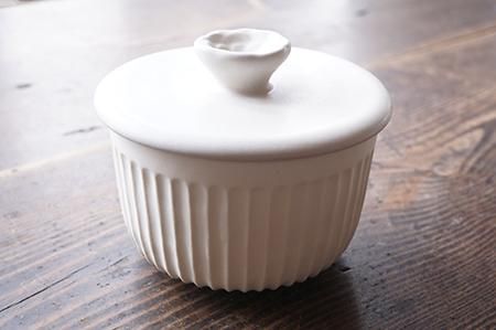 イ49 蒸しカップ 花 - 益子焼の小さな窯元「よしざわ窯」- 生活陶器