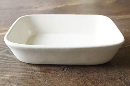 ミ5 白いお弁当鉢 大 - 益子焼の小さな窯元「よしざわ窯」- 生活陶器