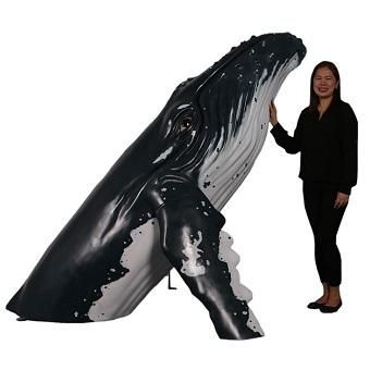 クジラ 鯨☆ジャンプするざとうくじらのビッグオブジェ【205cm】☆等身