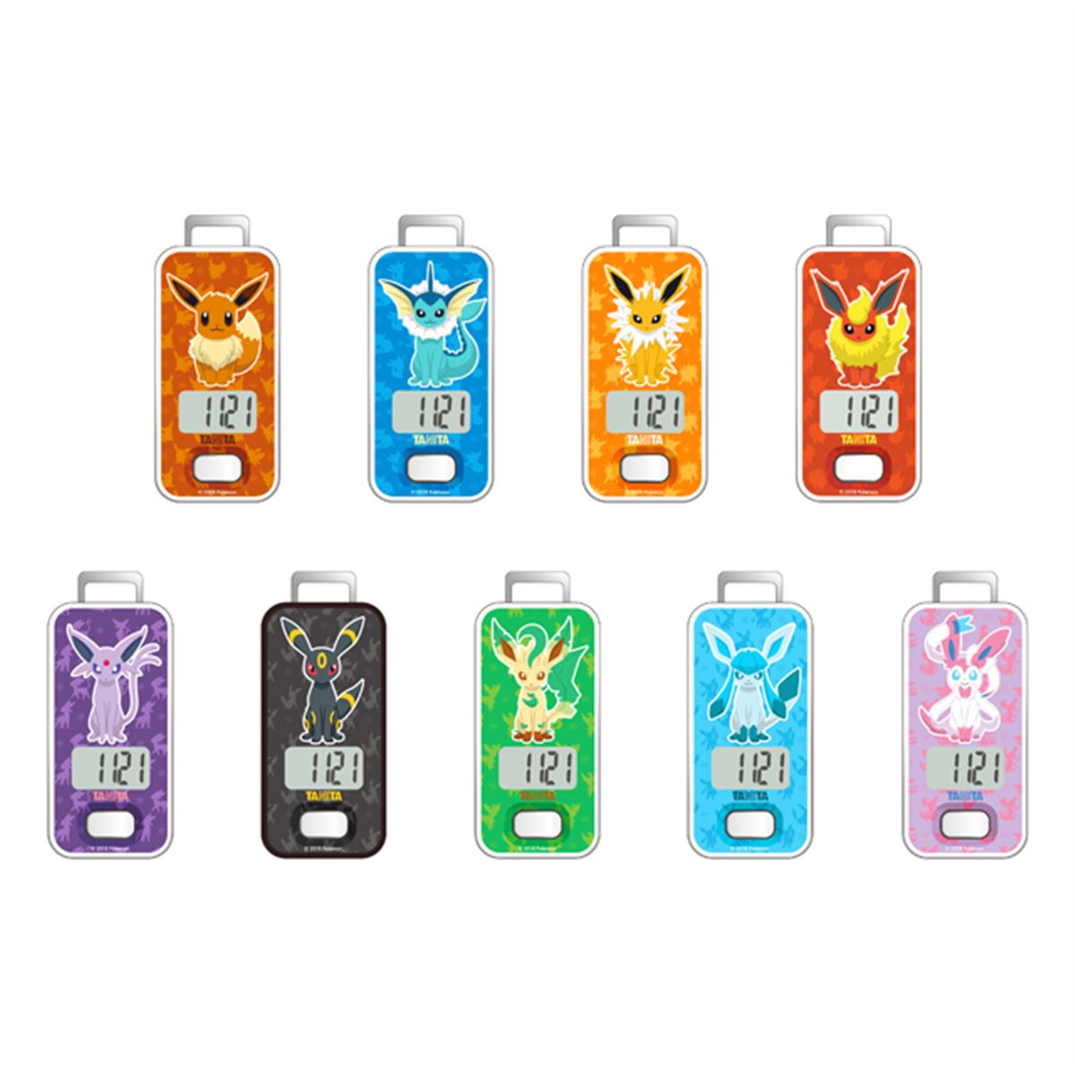 タニタ、イーブイと一緒にウォーキングできる「ポケモン歩数計」全9種