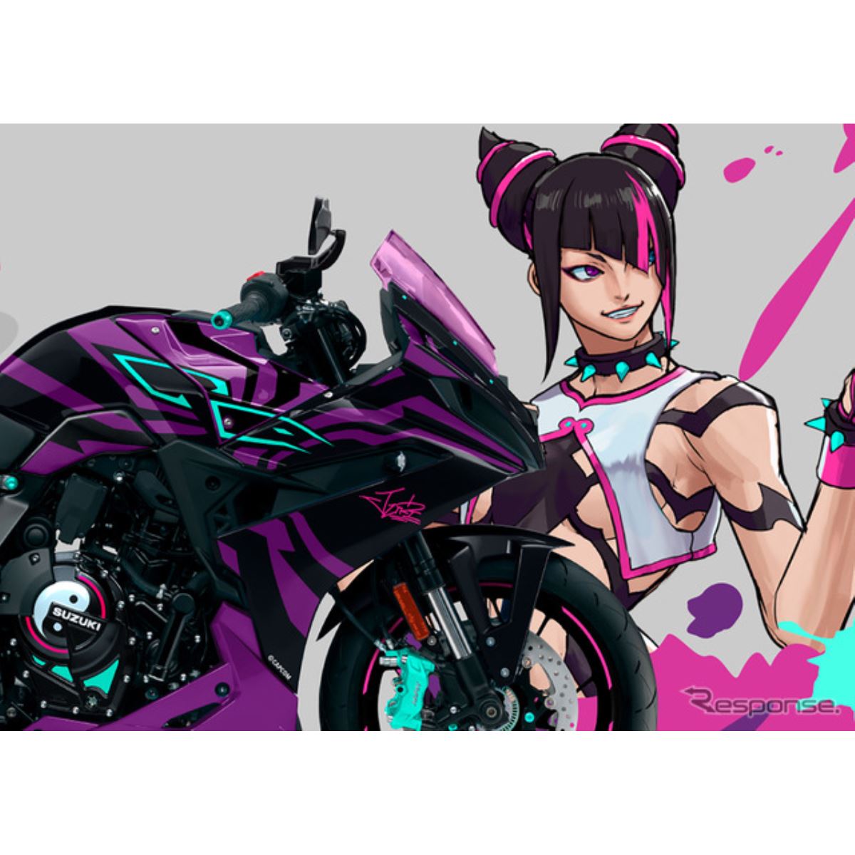 スズキ、人気格闘ゲーム『ストリートファイター6』とコラボ…「ジュリ