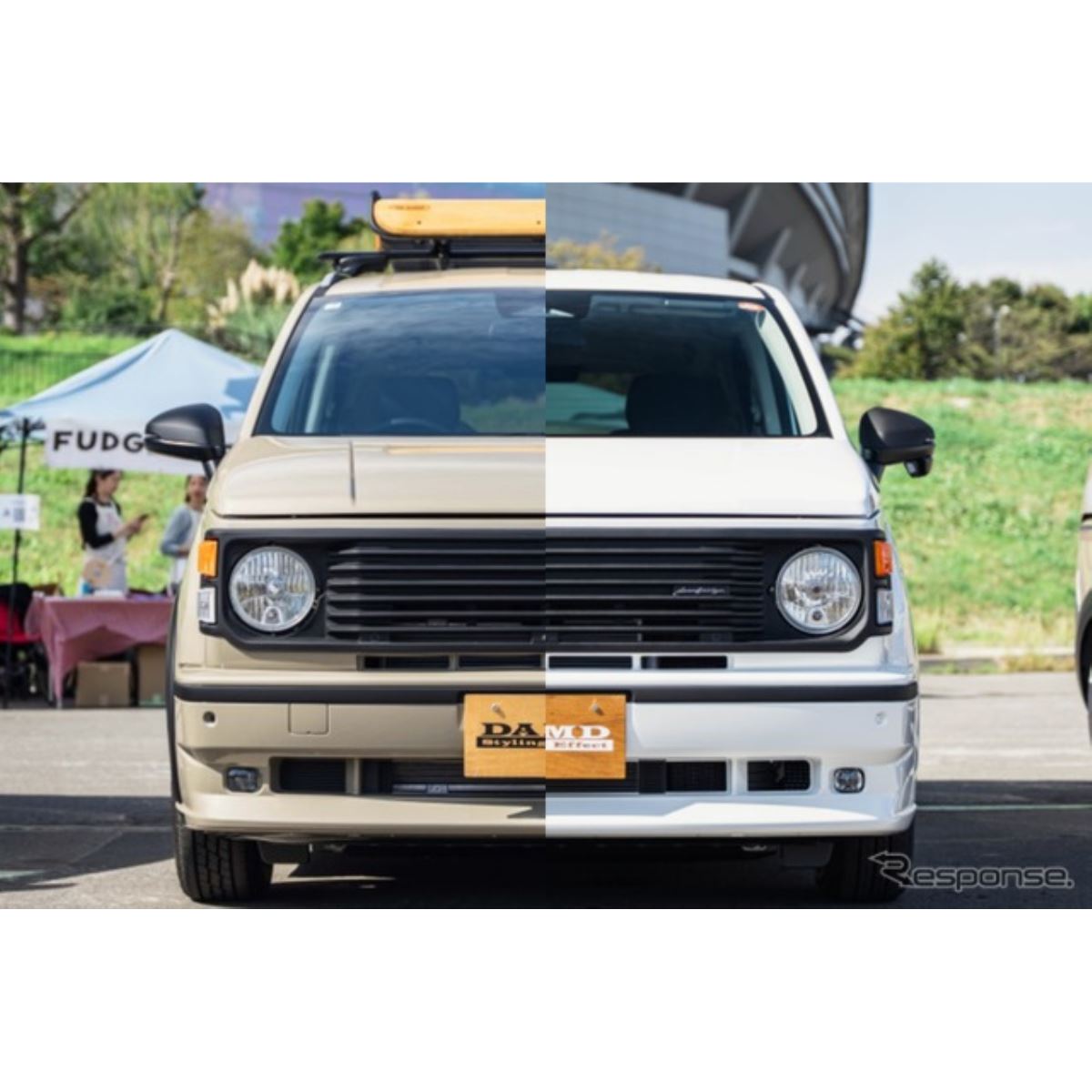 フリードがアメ車フェイスに大変身！ダムド『フリード アイソレーター