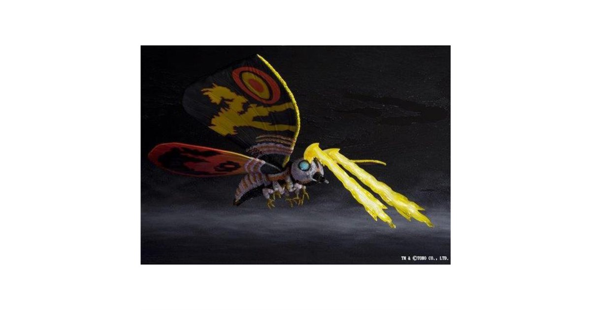 ゴジラVSモスラ」の劇中シーンを再現したモスラ成虫＆幼虫のリアル