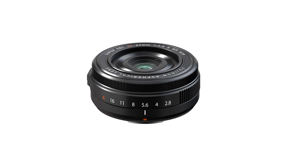 富士フイルム、長さ23mmのコンパクトな標準単焦点レンズ「XF27mmF2.8 R