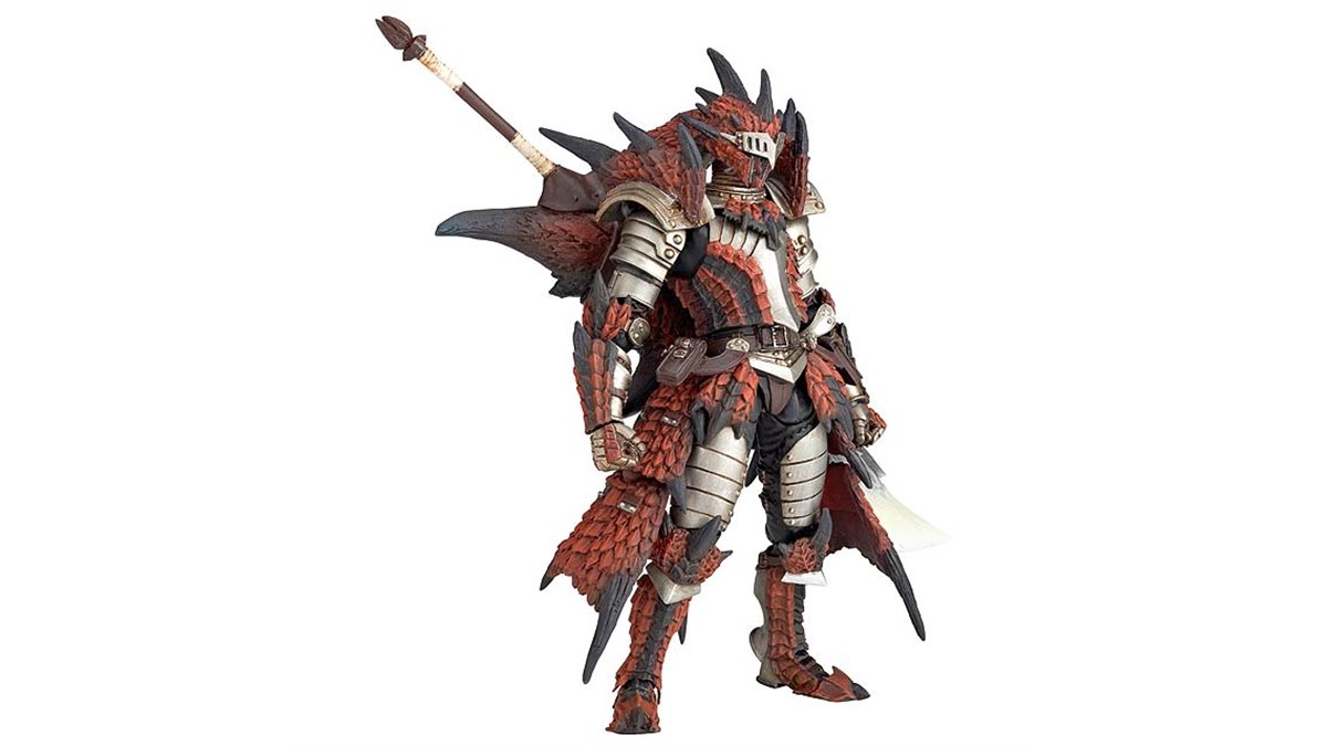 海洋堂、炎剣リオレウスを装備したハンター男剣士のフィギュア - 価格.com