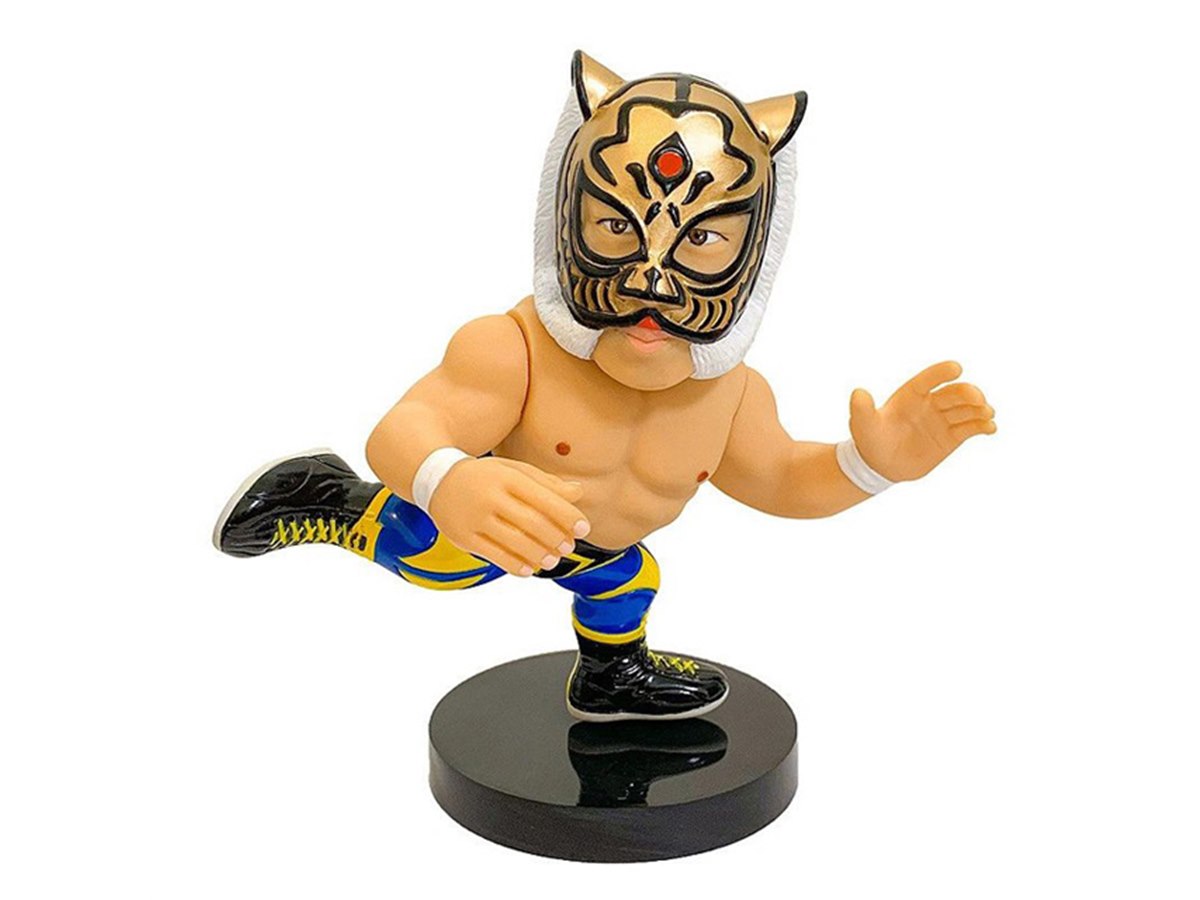 初代タイガーマスク、ローリング・ソバットも楽しめるソフビ2種が11月