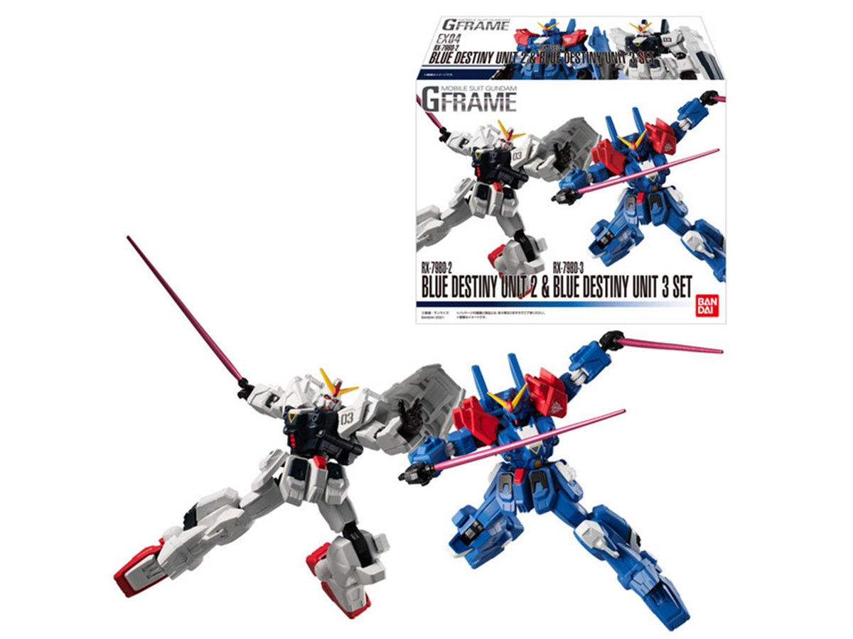 3,960円、ガンダムGフレーム「ブルーディスティニー2＆3号機セット」の