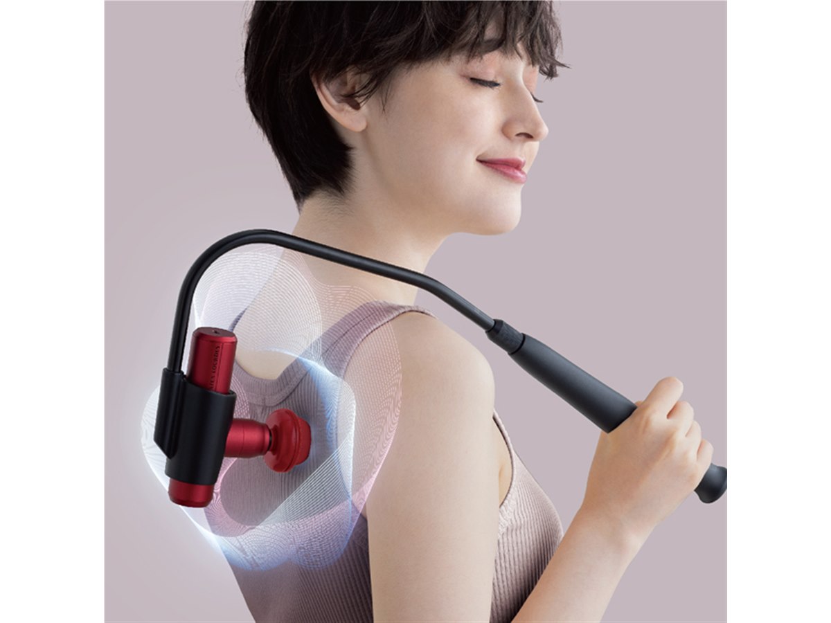 軽量・コンパクトになった充電式筋膜リリースガン「ルルドガン