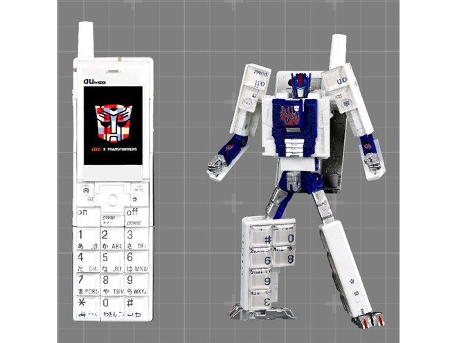 au「INFOBAR」コラボのトランスフォーマーに、純白ボディの新カラー