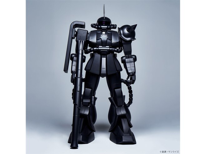 全長約1.5m、漆黒に染まった「シャア専用ザクII」が756,000円で発売