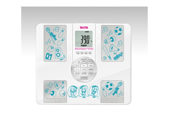 タニタ、「初音ミク」の声でナビゲートするボイス体組成計などコラボ3