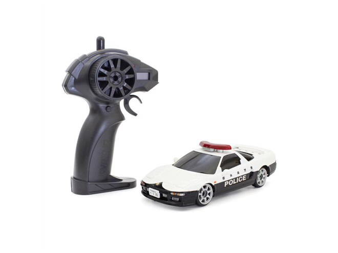 赤色警告灯が光るパトカー/消防車の電動RC、京商「ファーストミニッツ