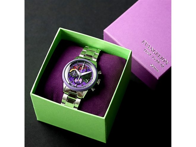 エヴァ初号機」クロノグラフ腕時計が予約開始、2号機/NERVモデルも