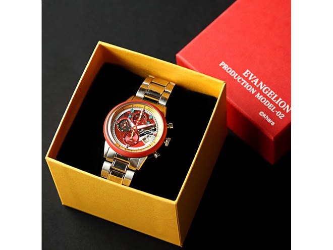 エヴァ初号機」クロノグラフ腕時計が予約開始、2号機/NERVモデルも