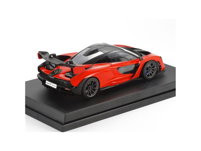 タミヤ「1/24 マクラーレン セナ」完成モデルの「オレンジ」を発表