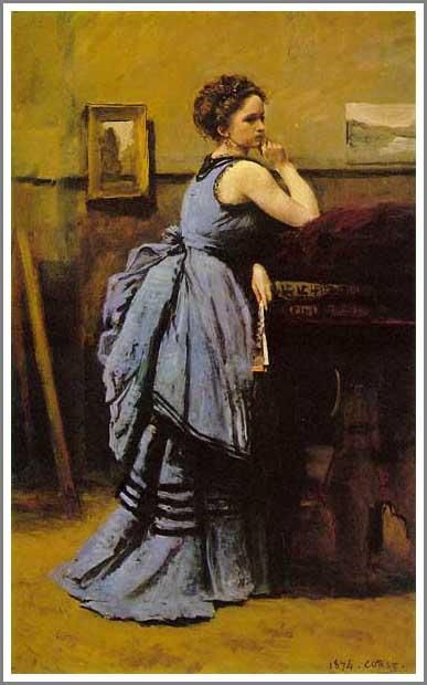 スーラ【化粧する若い女】 - 手描き 絵画（油絵複製画）販売のアート名画館