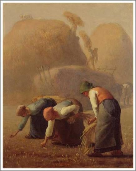 ミレー【落穂拾い、夏】 - 手描き 絵画（油絵複製画）販売のアート名画館