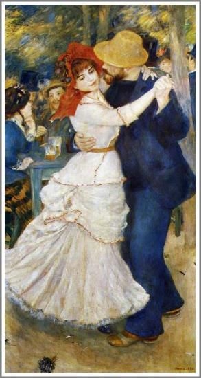 ルノワール【ブージヴァルのダンス】 - 手描き 絵画（油絵複製画）販売