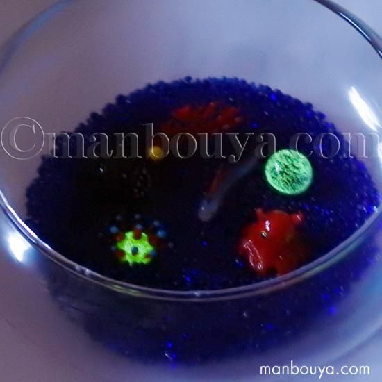 深海魚 ガラス細工 セット ミニチュア 置物 海の生き物 小さな深海の