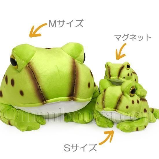 10%OFF】カエル ぬいぐるみ ベルツノガエル アニマニア 3サイズセット
