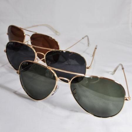 軽量パイロットサングラス|ブラック - ミリタリーショップJieitai.net