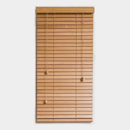 ウッドブラインド【スラット幅35mm幅190cm】 - デザイナーズ家具専門
