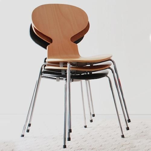 アルネ・ヤコブセン/AntChairアントチェアクロームレッグ