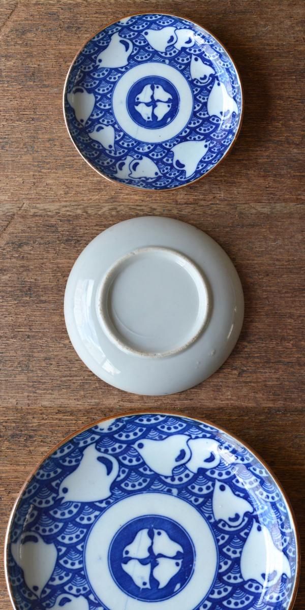 印判中皿 波千鳥【B】 - ANTIQUE belle WEB SHOP