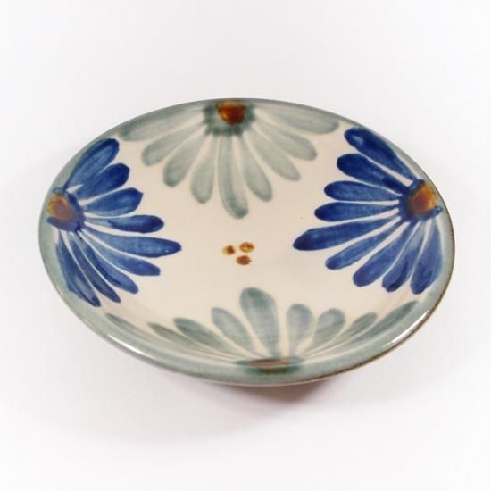 育陶園｜皿5寸 菊紋 【やちむん・壺屋焼】 - 和食器（陶器・磁器）と