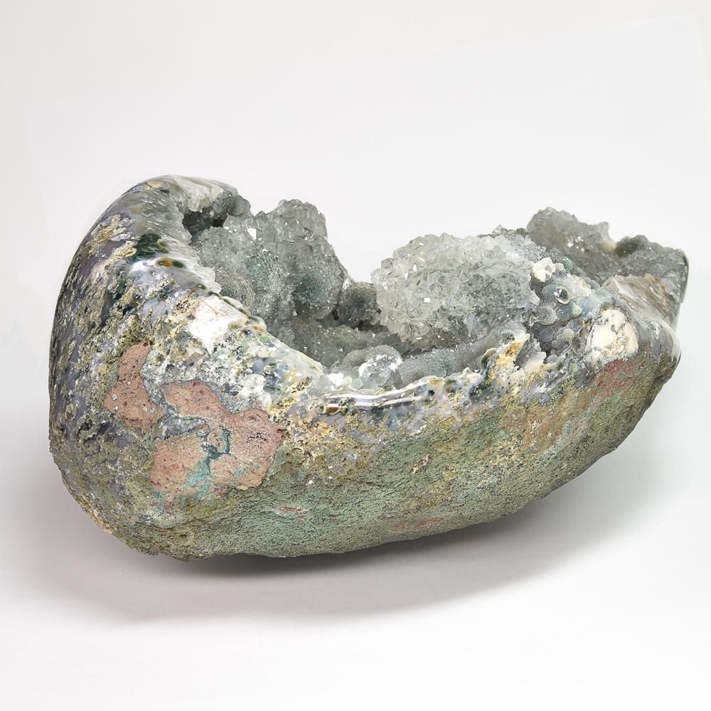 レア] 非加熱グリーンアメジスト ジオード 6700g ウルグアイ産 #NB697