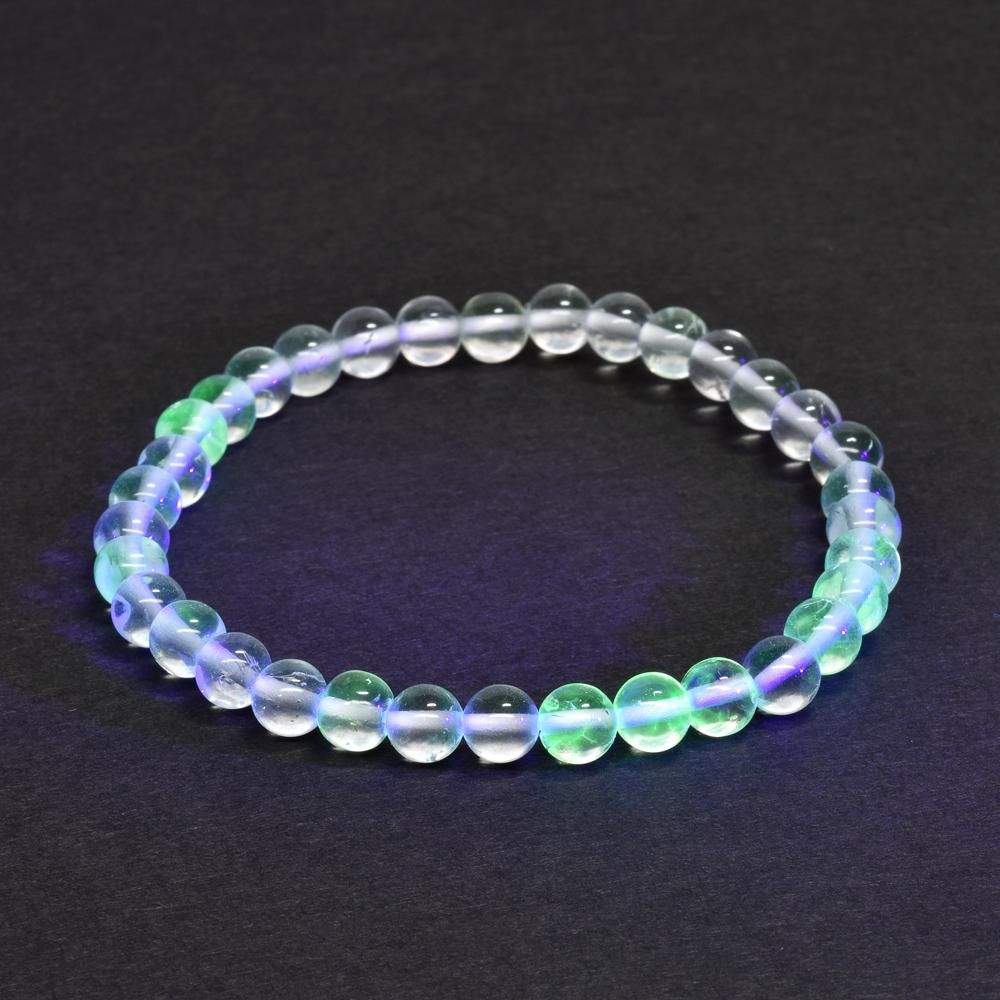 希少]ハイアライトオパール ブレスレット 6mm #PF501 - プレミアム
