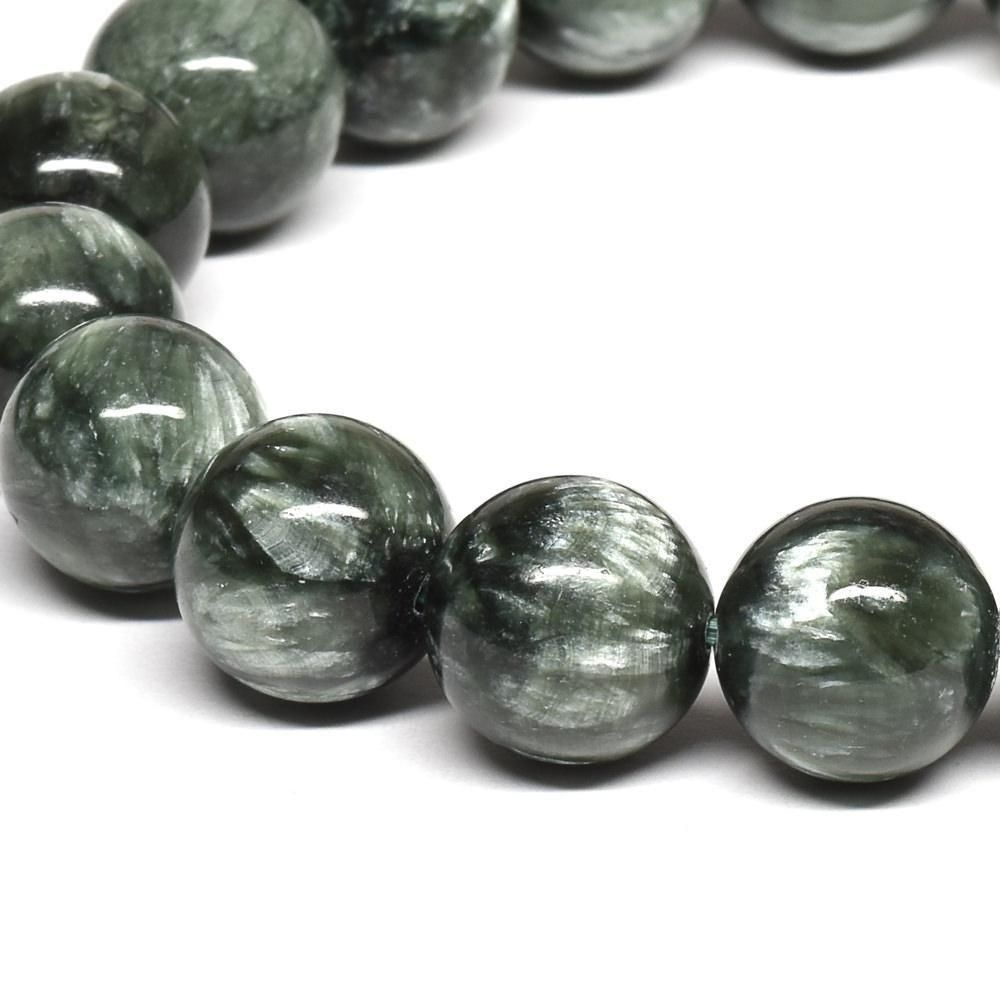 セラフィナイト ブレスレット 10.5-11mm #RE293 - プレミアム天然石