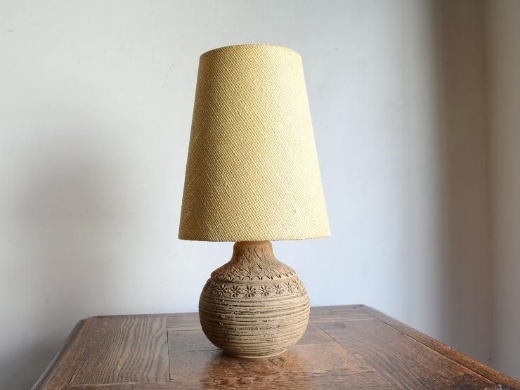 ヴィンテージ 陶器 テーブルランプ (H30.5cm)｜アンティーク照明