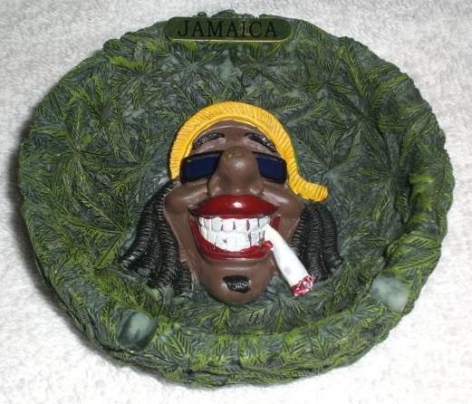 ラスタマン＆大麻草 灰皿 - REGGAE MART-ラスタ・レゲエ雑貨の通販