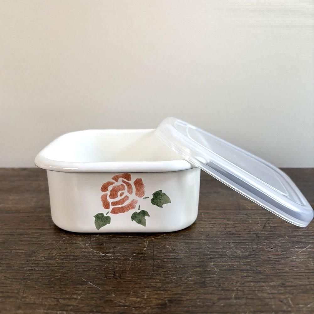 Many（マニー）ローズ ホーロー スクエアコンテナS - マニー正規取扱店