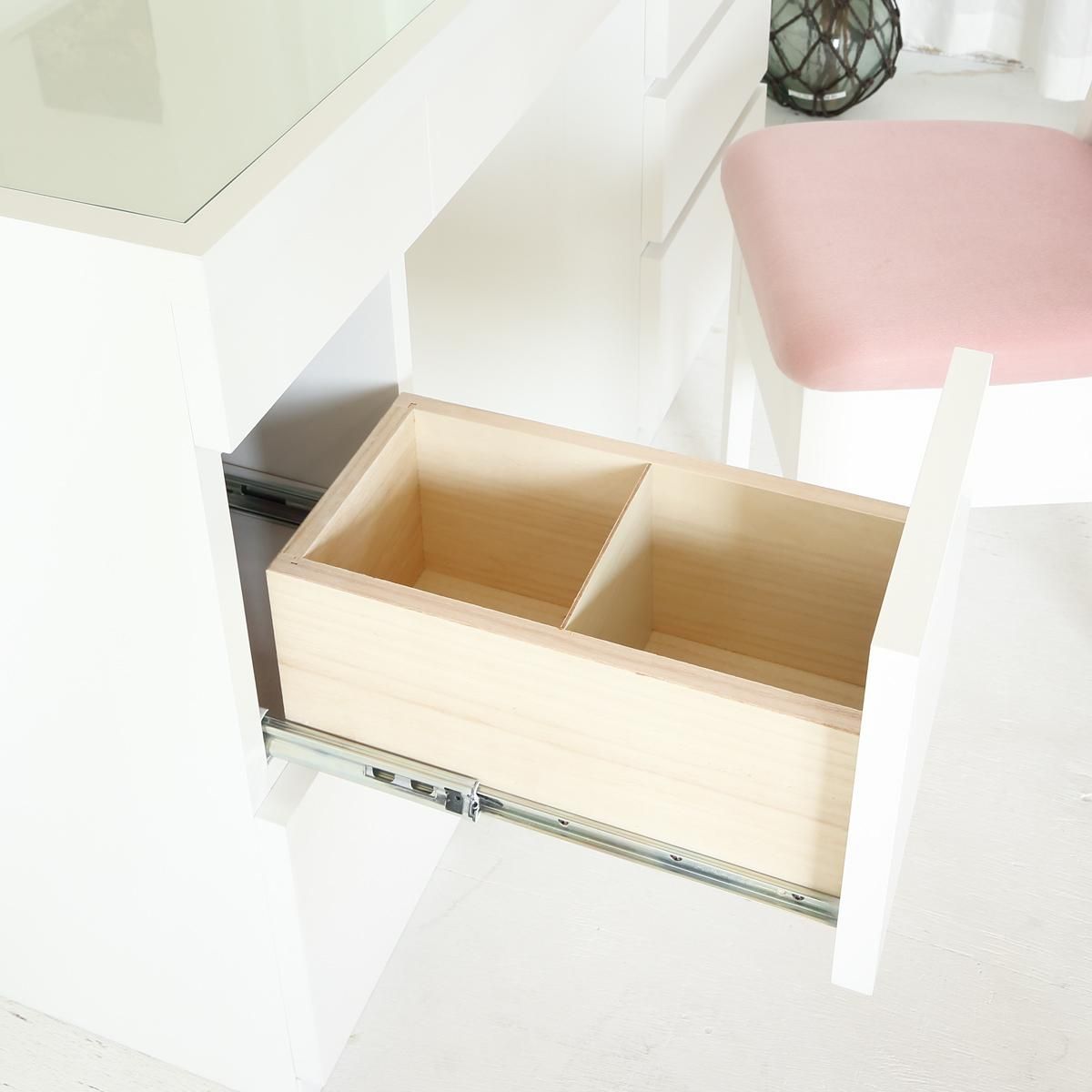 一面鏡ドレッサー/レントパールホワイト Lento 幅120センチワイドな