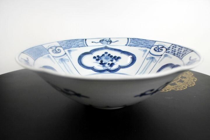 宮内庁御用窯】菓子鉢 芙蓉手宝寿紋/山本長左