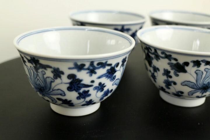 宮内庁御用窯】汲出揃 牡丹唐草/山本長左