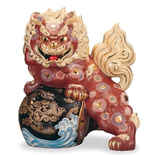 九谷焼 獅子 置物・縁起物 - 九谷焼通販 陶らいふ-和食器九谷焼の販売