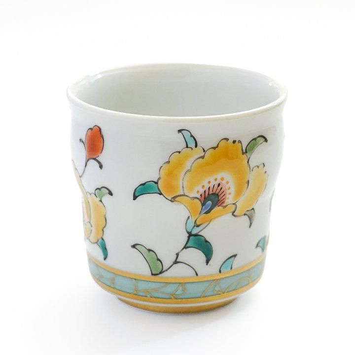 湯呑 古今集賀歌更紗文 / 田村星都 | 九谷焼専門店 陶らいふ