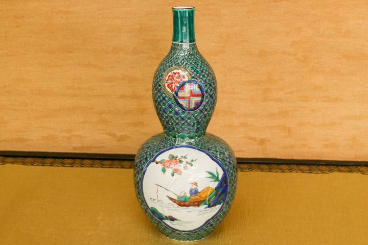 10号壺 色絵古九谷絵変り/三ツ井為吉