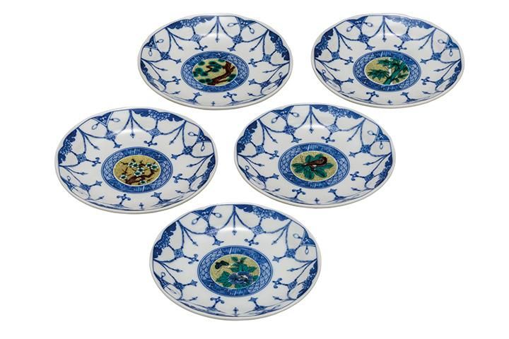 4.5号皿揃 吉田屋絵変り