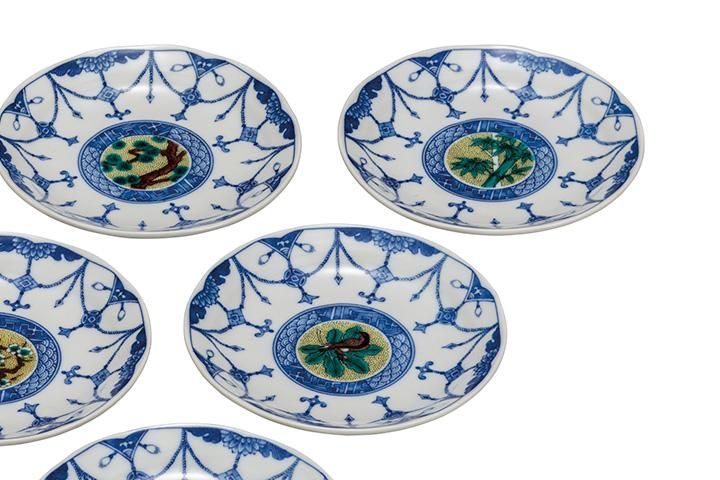 4.5号皿揃 吉田屋絵変り