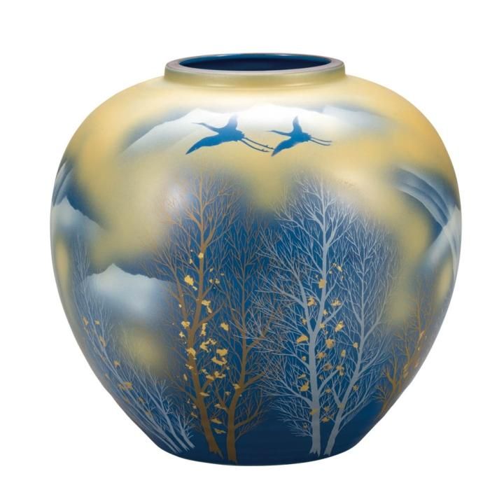 8号花瓶 金雲木立