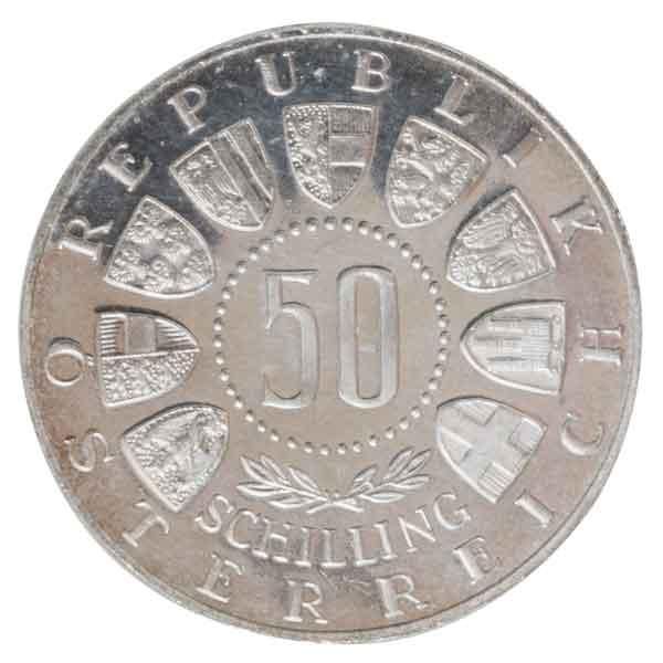 インスブルック冬季オリンピック記念50シリング銀貨|コレクターズ