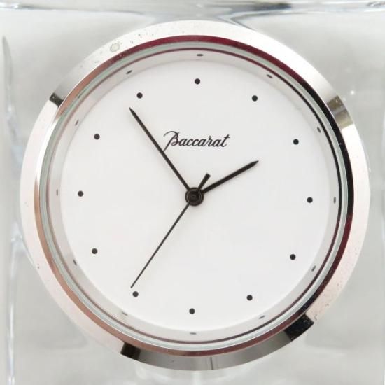 バカラ 時計 ○ エキノックス クロック 置時計 7.5cm クリスタル