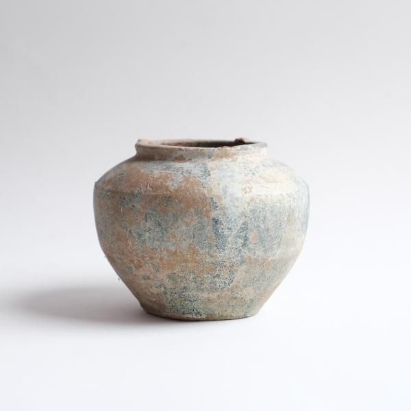 緑釉銀化壺 - わより